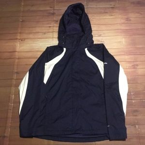 Womens Columbia Rain Hooded Jacket Small Purple